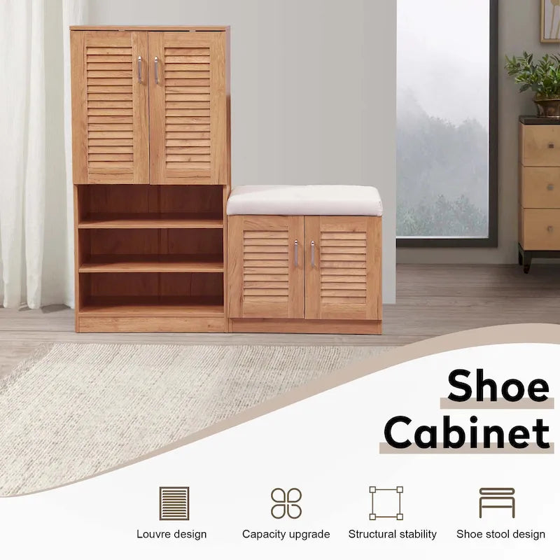 Meuble de rangement à chaussures multifonctionnel