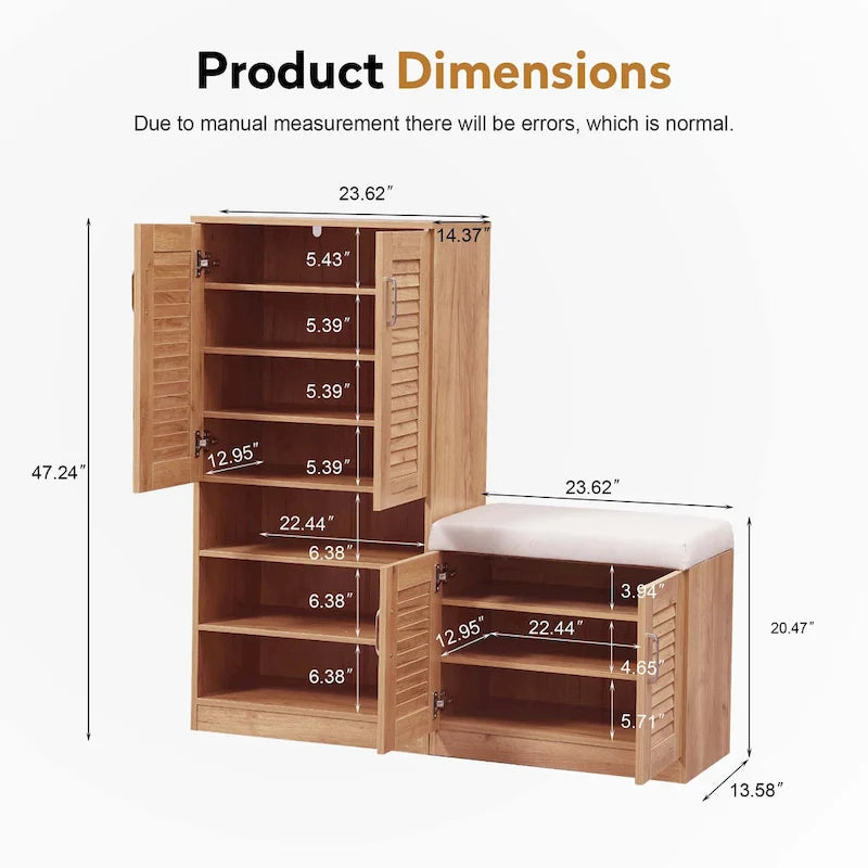 Meuble de rangement à chaussures multifonctionnel