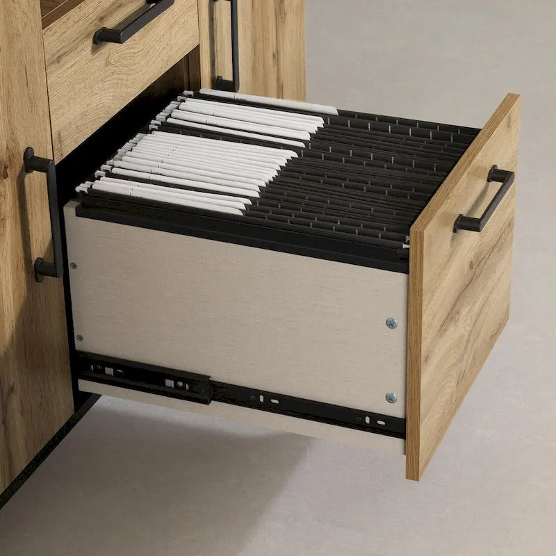 Classeur en bois moderne avec tiroirs