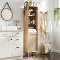 Meuble de rangement en lin en rotin naturel, armoire de rangement de serviettes de salle de bain moderne