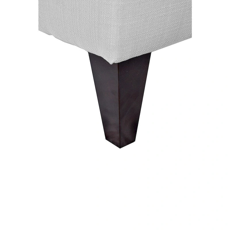 Banc de rangement capitonné à losanges