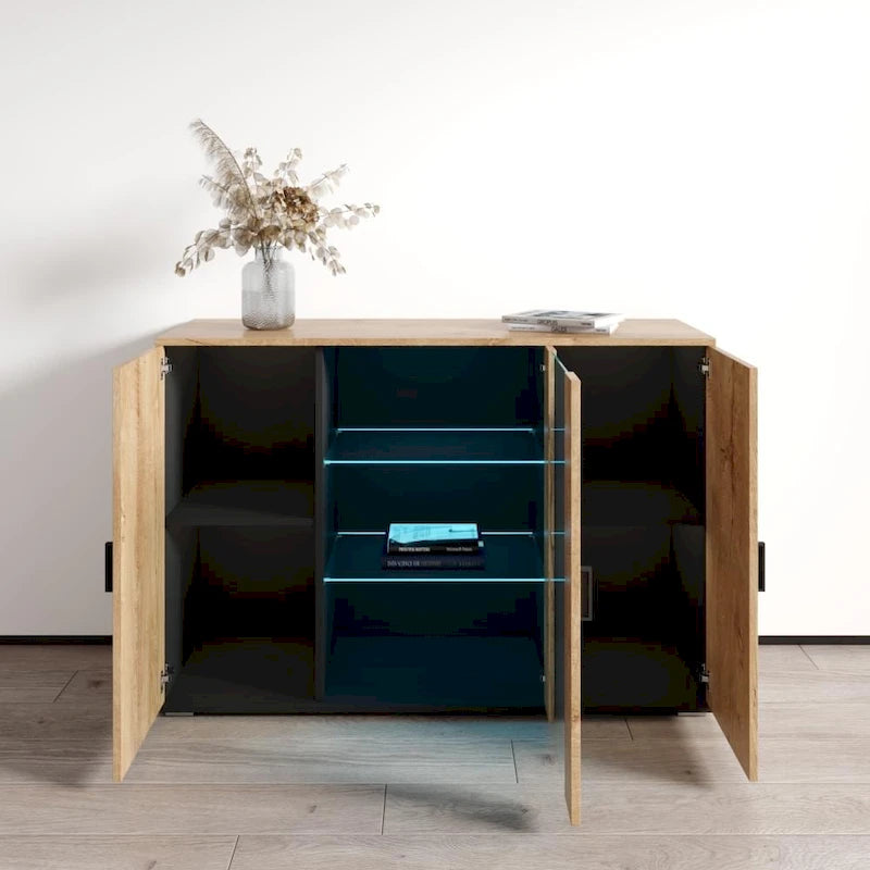 Enfilade moderne modulaire 3D de 119 cm