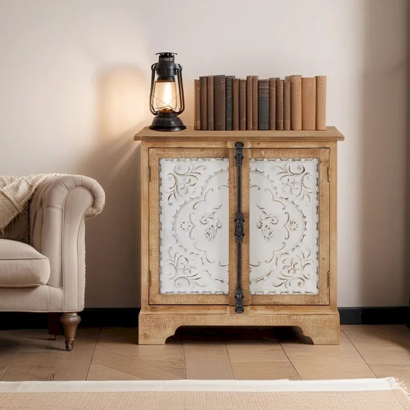 Meuble à fleurs rétro et romantique
