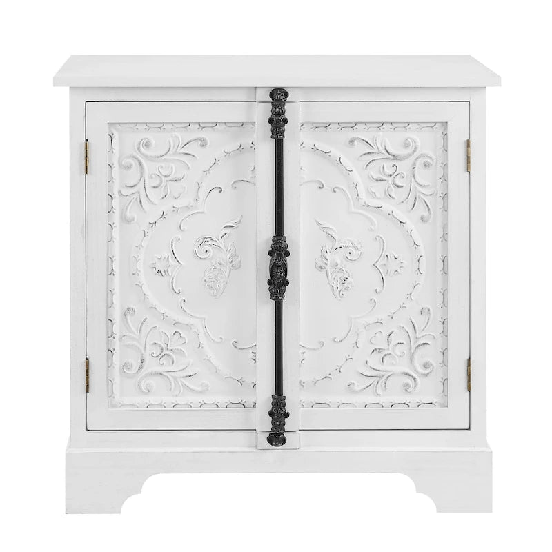 Meuble à fleurs rétro et romantique