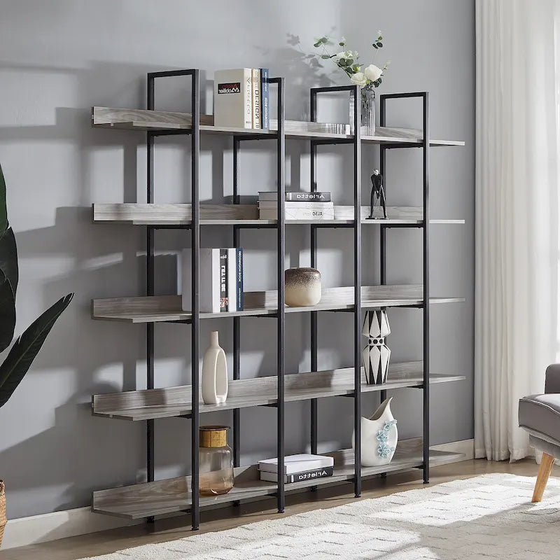 Étagère de style industriel vintage avec cadre en métal