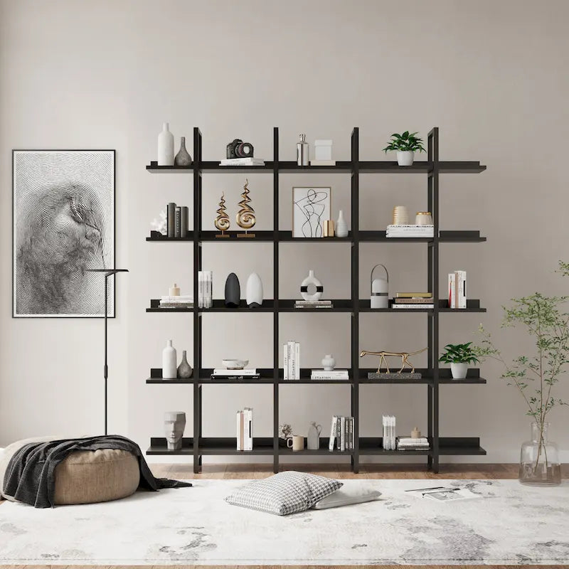 Étagère de style industriel vintage avec cadre en métal