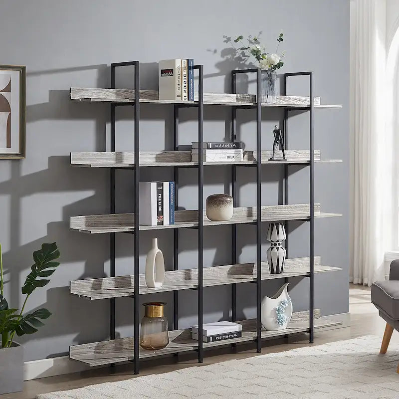 Étagère de style industriel vintage avec cadre en métal