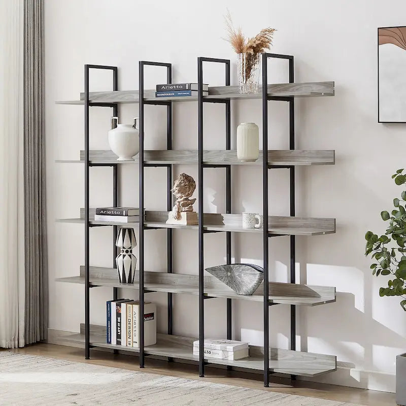 Étagère de style industriel vintage avec cadre en métal