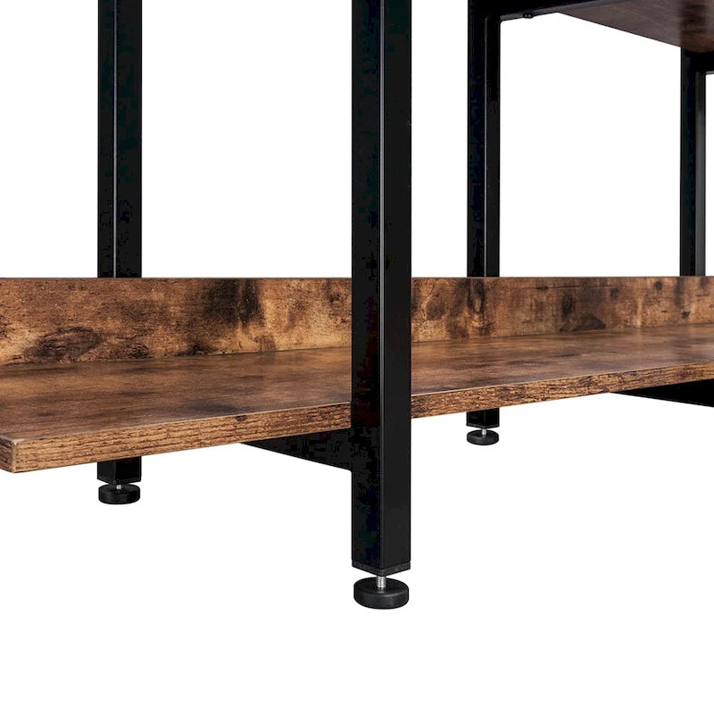 Étagère de style industriel vintage avec cadre en métal