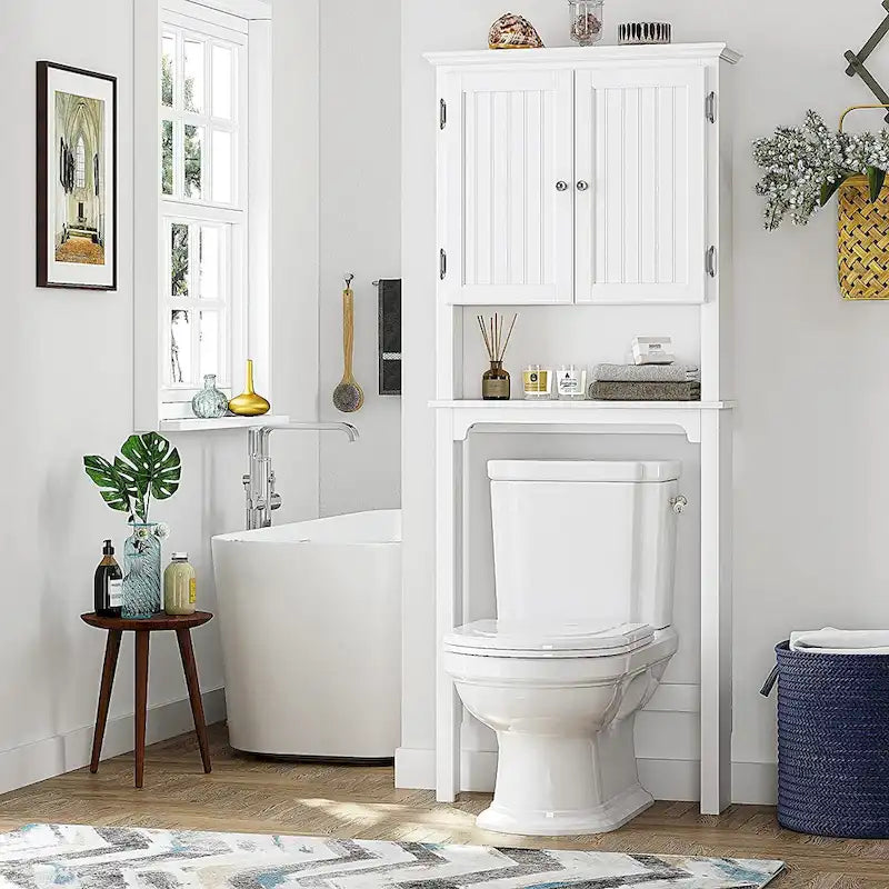 Rangement de salle de bain au-dessus des toilettes, Organiseur d'armoire de salle de bain