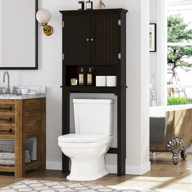 Rangement de salle de bain au-dessus des toilettes, Organiseur d'armoire de salle de bain