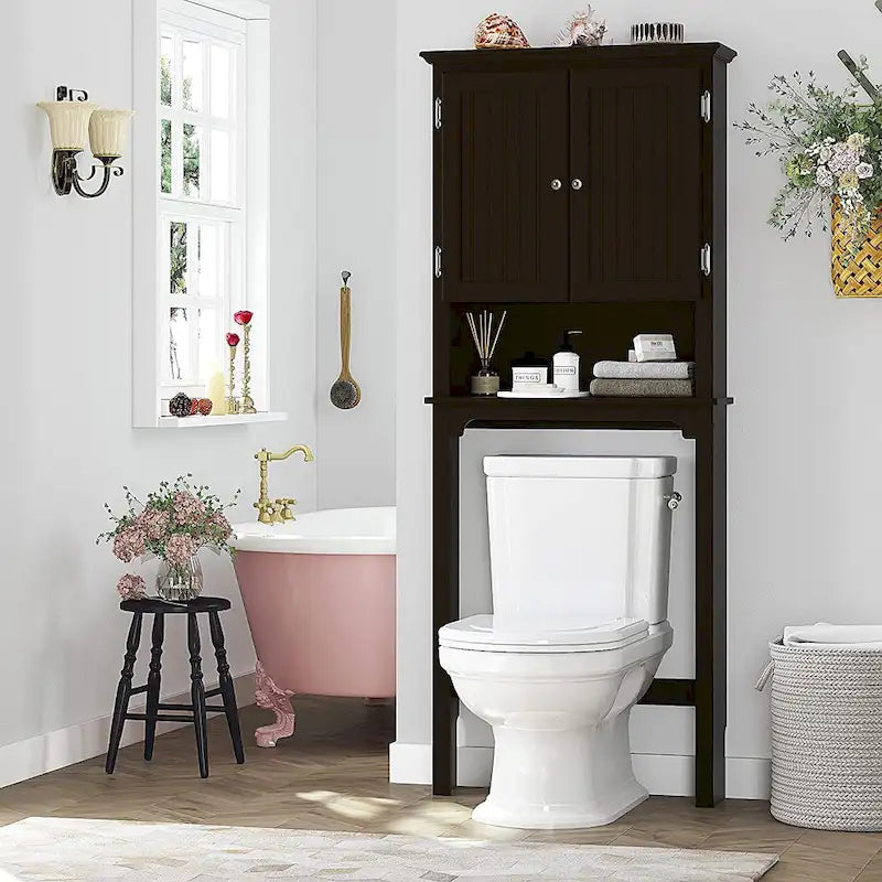 Rangement de salle de bain au-dessus des toilettes, Organiseur d'armoire de salle de bain