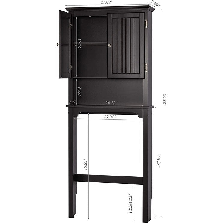 Rangement de salle de bain au-dessus des toilettes, Organiseur d'armoire de salle de bain