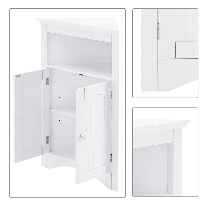 Meuble d'angle de rangement en bois, classique et élégant, pour usage intérieur