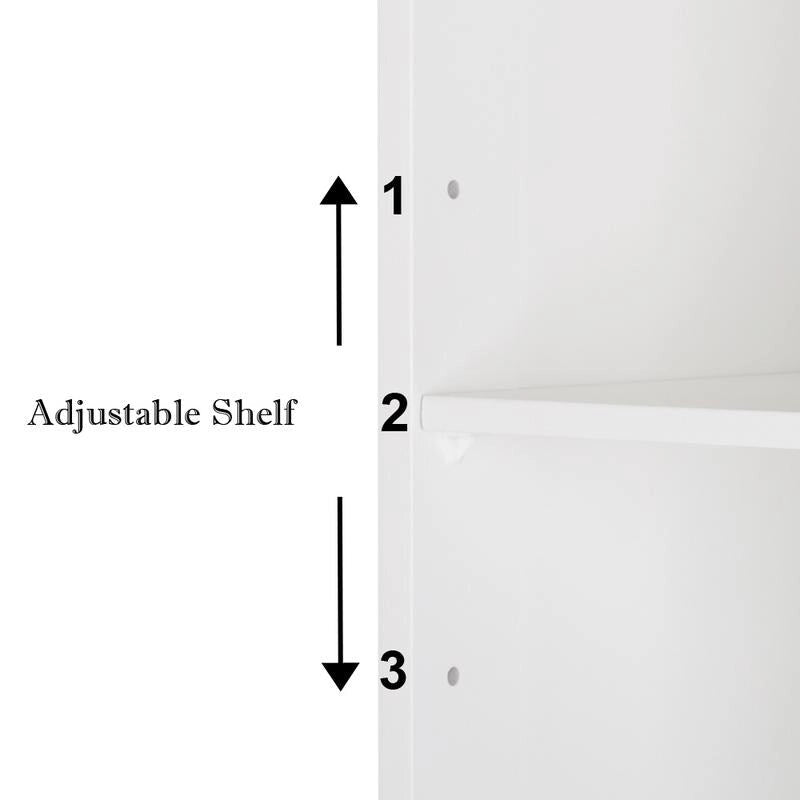 Meuble de salle de bain en bois à deux portes, mural ou sur pied
