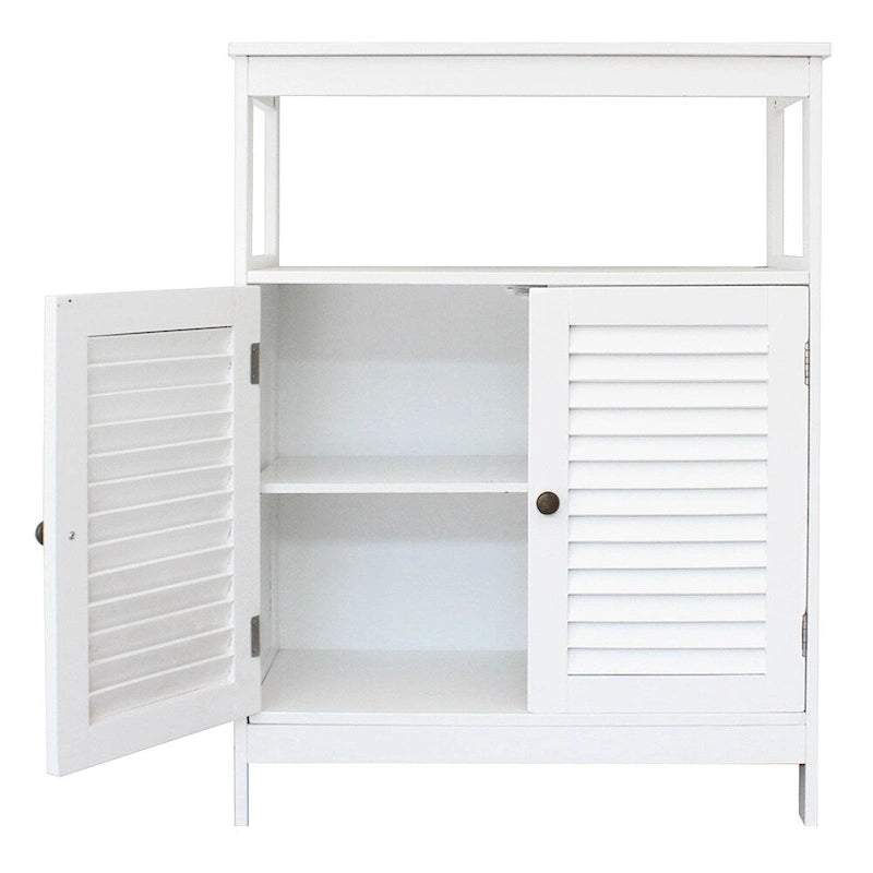 Meuble haut de salle de bain à deux portes Blanc