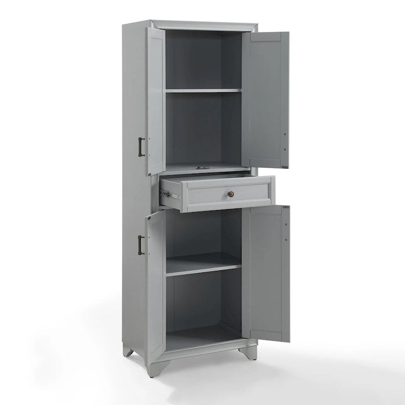 Garde-manger design de transition, finition grise