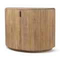 Meuble d'appoint Terra en bois massif marron clair