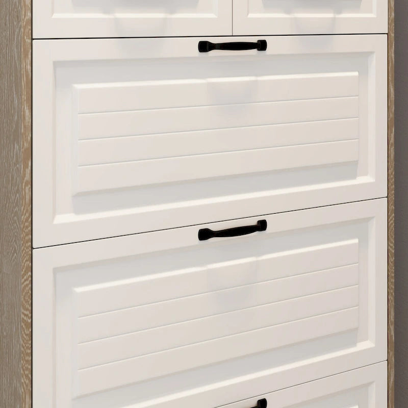 Meuble de rangement pour chaussures en bois, 24 paires, pliable, compartiments