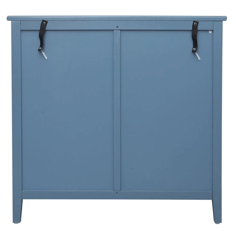Commode 3 Tiroirs, Rotin Naturel, Idéale pour Chambre à Coucher