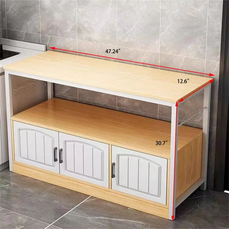 Meuble de rangement de cuisine, armoire de rangement utilitaire autoportante