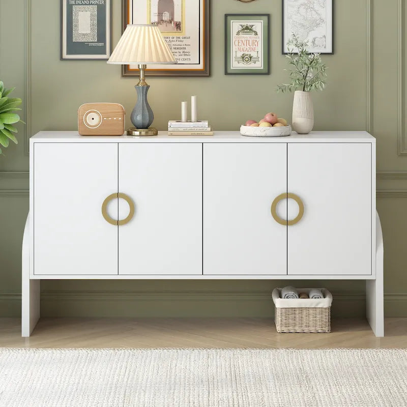 Meuble de rangement de 33,80 po H avec tablettes réglables