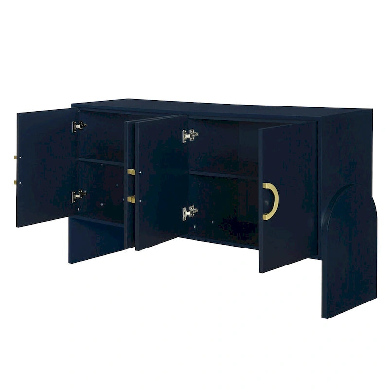 Meuble de rangement de 33,80 po H avec tablettes réglables