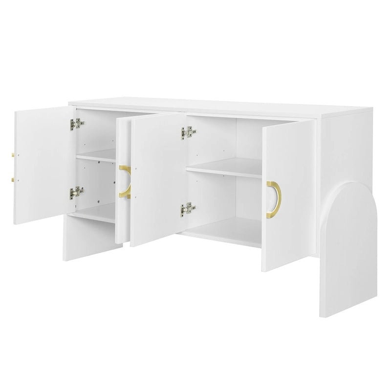 Meuble de rangement de 33,80 po H avec tablettes réglables