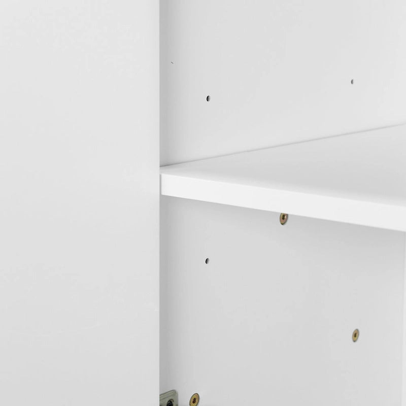 Meuble de rangement de 33,80 po H avec tablettes réglables