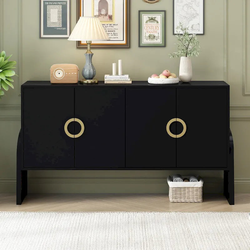 Meuble de rangement de 33,80 po H avec tablettes réglables