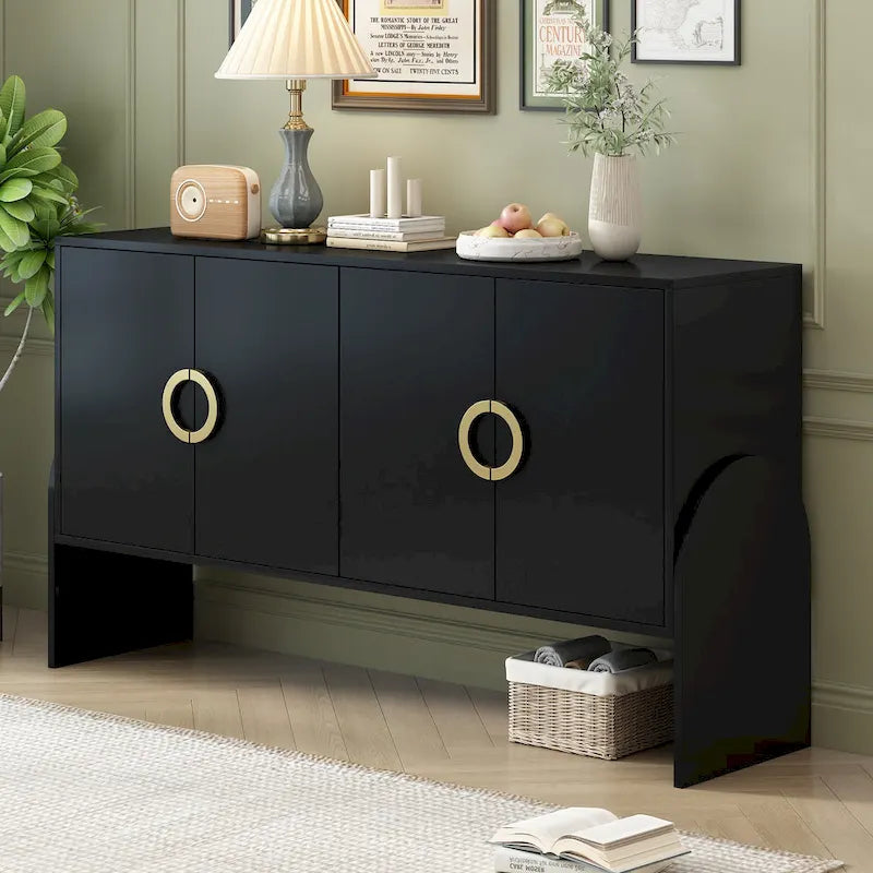 Meuble de rangement de 33,80 po H avec tablettes réglables