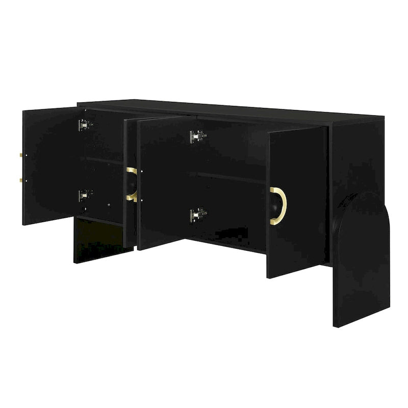 Meuble de rangement de 33,80 po H avec tablettes réglables