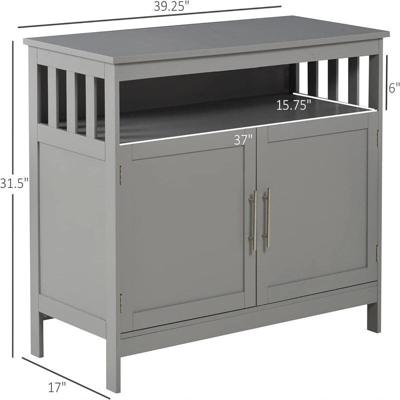 Buffet Vaisselier - 39.25P x 17L x 31.5H