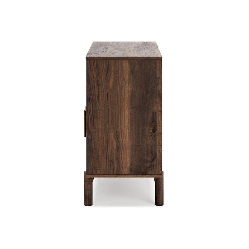 Meuble d'appoint 2 portes, dissimule un espace de rangement