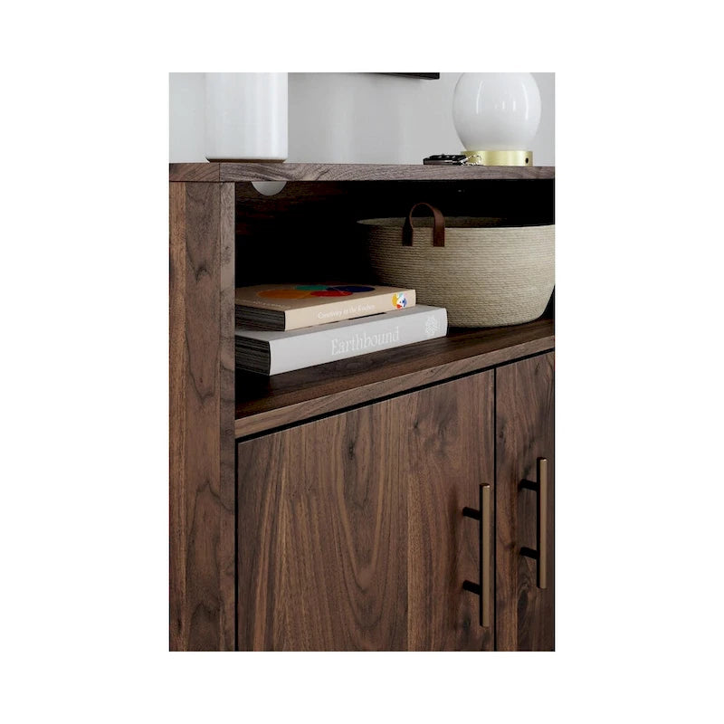 Meuble d'appoint 2 portes, dissimule un espace de rangement