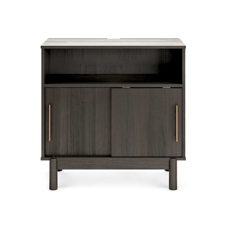 Meuble d'appoint 2 portes, dissimule un espace de rangement