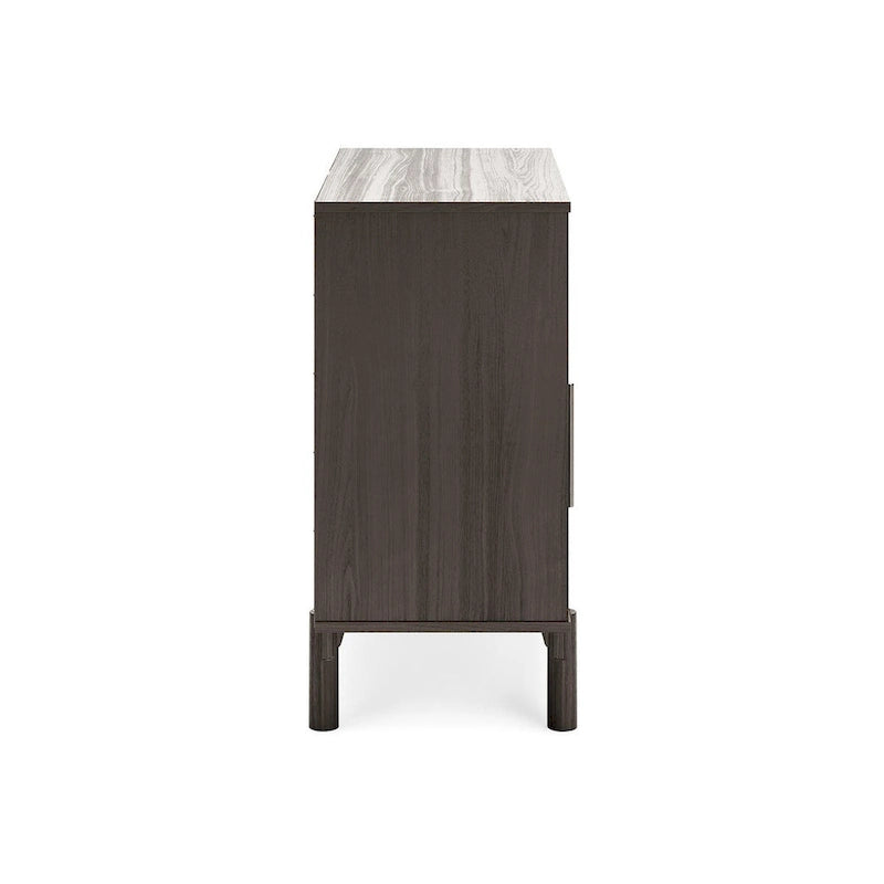 Meuble d'appoint 2 portes, dissimule un espace de rangement