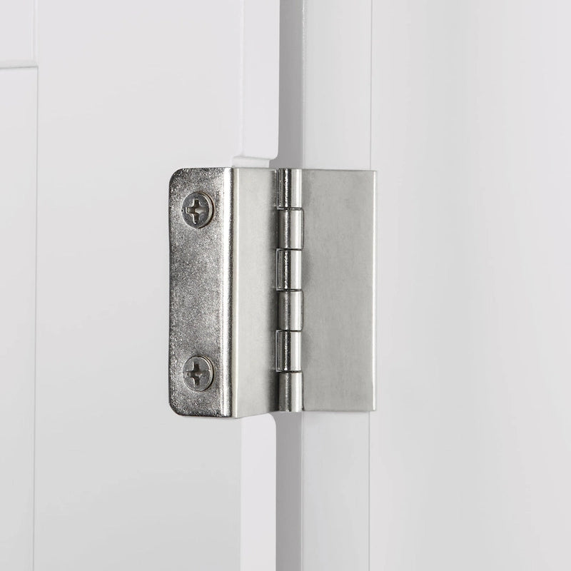 Armoire de rangement d'angle haute de salle de bain avec étagères ouvertes