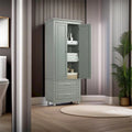 Armoire de rangement haute avec deux tiroirs