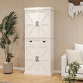 71 Kitchen Pantry Storage Cabinet with 4 Doors,1 Drawer, 2 Adjustable Shelves