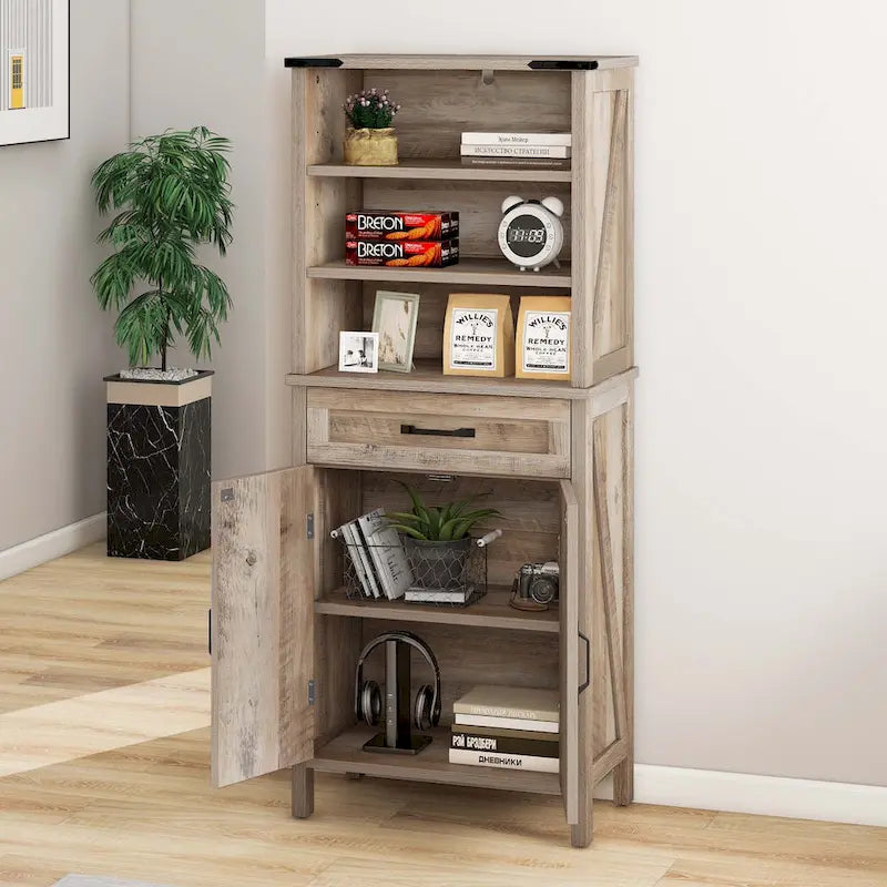 Meuble de rangement haut Meuble de salle de bain avec portes et étagères