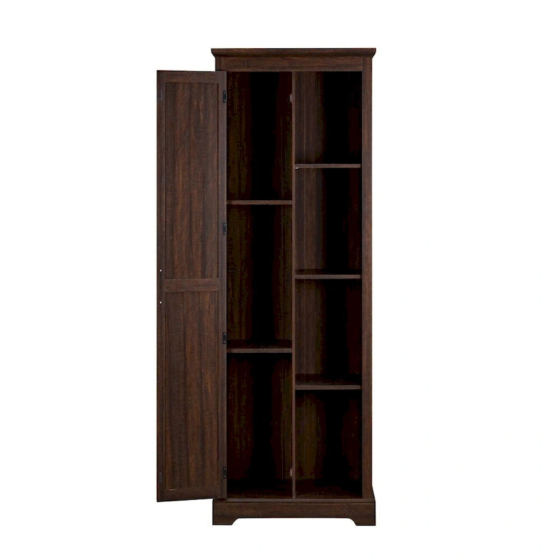 Meuble de rangement haut rustique avec porte de grange