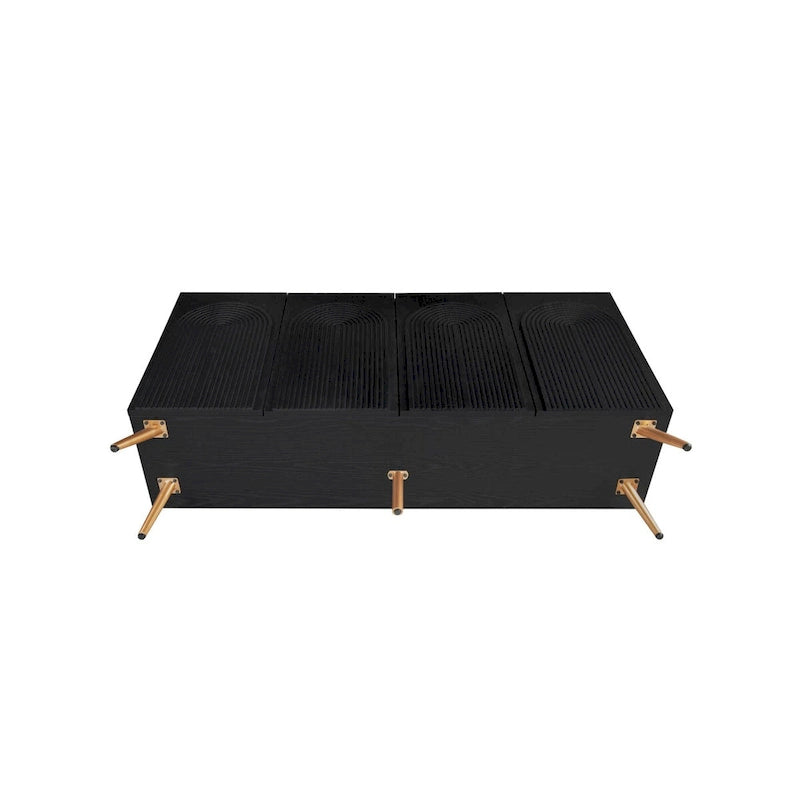 Buffet 4 portes sculpté 3D avec arche, meuble de rangement pour buffet
