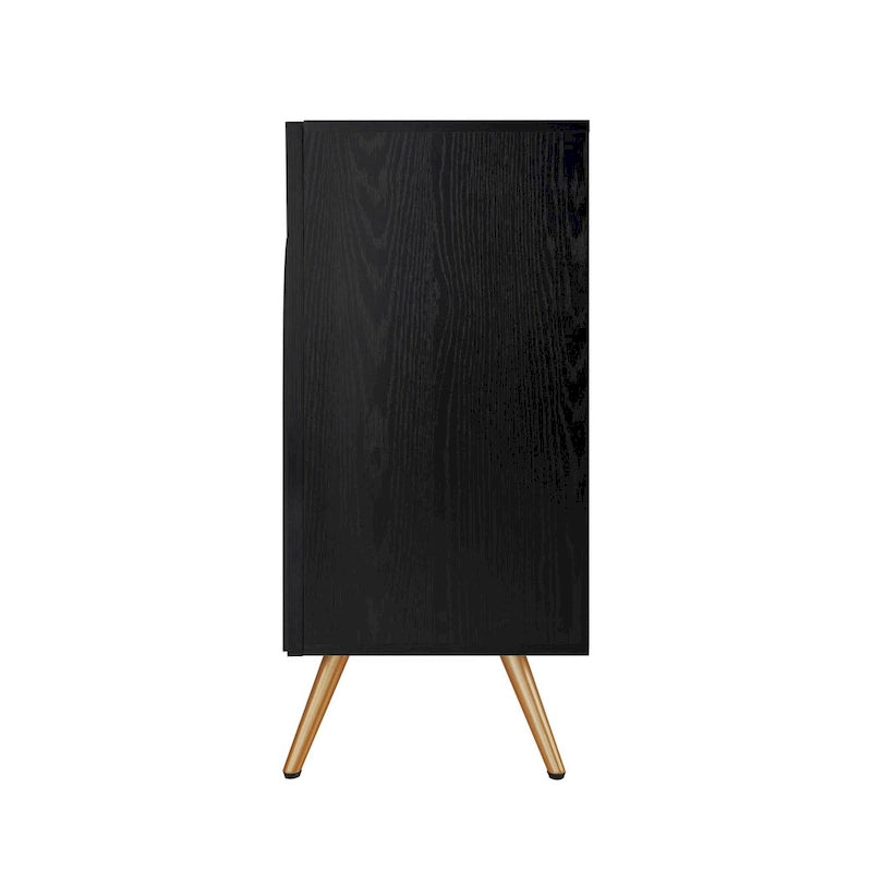 Buffet 4 portes sculpté 3D avec arche, meuble de rangement pour buffet